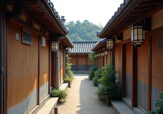 유명 K-드라마 촬영지인 북촌 한옥마을의 골목길